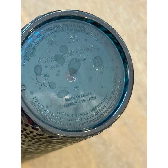 STARBUCKS 2021 Holiday Emerald Green Jeweled 24 oz Tumbler - Picture 4 of 4